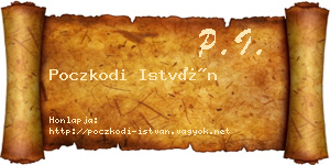 Poczkodi István névjegykártya