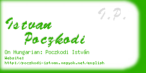 istvan poczkodi business card